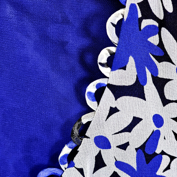 Diane Von Furstenberg Aria Floral Long Sleeve V-Neck Silk Babydoll Shift Dress 6 - Picture 4 of 10